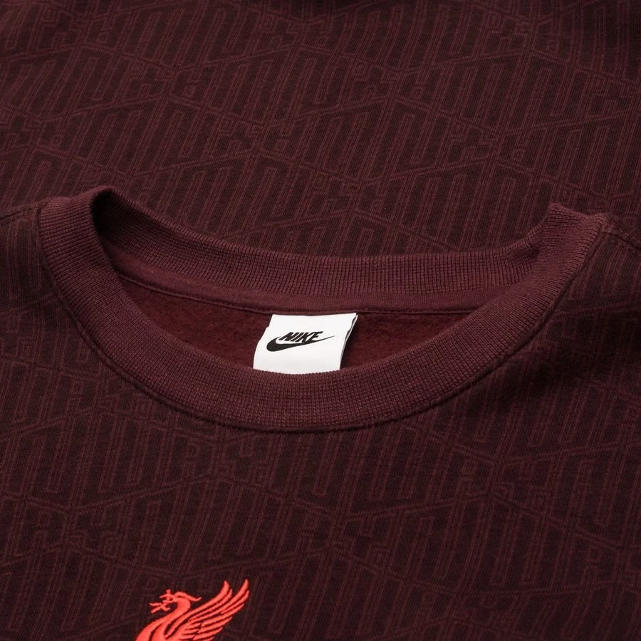 Nike Liverpool Sweatshirt NSW Club Crew - Burgundy Crush/Siren Red 5 Nike Liverpool Sweatshirt NSW Club Crew - Burgundy Crush/Siren Red - Image 5