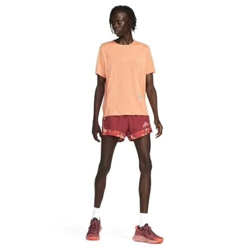 Nike Running T-Shirt Dri-FIT Trail Rise 365 - Orange/Coconut Milk 4 Nike Running T-Shirt Dri-FIT Trail Rise 365 - Orange/Coconut Milk - Image 4