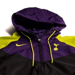 Nike Tottenham Jacket Windrunner NSW - Black/Court Purple/Venom Green -football 3d72a4ddbcef