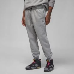 Nike Sweatpants Jordan Essentials Fleece - Carbon Heather/Black/White