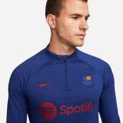 Nike Barcelona Training Shirt Dri-FIT Strike Drill Senyera - Deep Royal Blue/Noble Red -football 3d94a22446eb