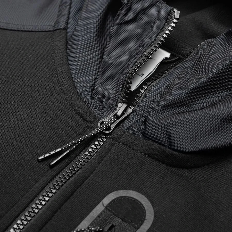Nike Hoodie NSW Tech Fleece Overlay FZ - Black 8 Nike Hoodie NSW Tech Fleece Overlay FZ - Black - Image 8