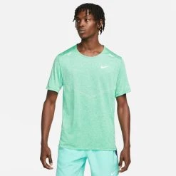 Nike Running T-Shirt Dri-FIT Rise 365 - Light Menta/Reflect Silver