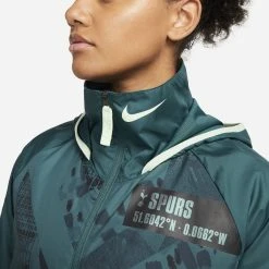 Nike Tottenham Jacket AWF - Dark Teal Green Woman -football 408a1a64cfd4