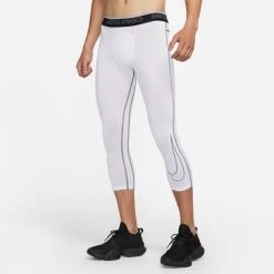 Nike Pro Tights 3/4 - White/Black