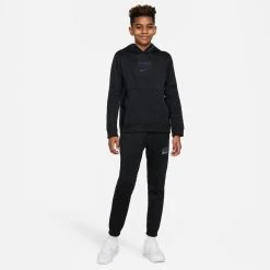 Nike Paris Saint Germain Hoodie Dri-FIT Travel - Black/Midnight Navy Kids -football 42f41e088a3b