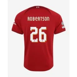 Nike Liverpool Home Shirt 2022/23 ROBERTSON 26 + Champions League + UEFA Foundation Sleeve Patch