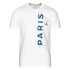 Nike Paris Saint Germain T-Shirt Wordmark Jordan X PSG - White/Game Royal/Black