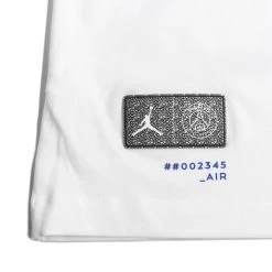 Nike Paris Saint Germain T-Shirt Wordmark Jordan X PSG - White/Game Royal/Black -football 46603fd7cc3b