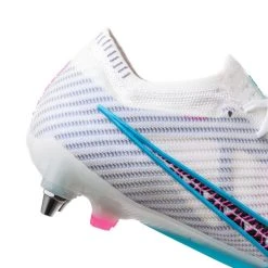 Nike Air Zoom Mercurial Vapor 15 Elite SG-PRO PLAYER EDITION Blast - White/Baltic Blue/Pink Blast/Indigo Haze -football 46c135b9164f