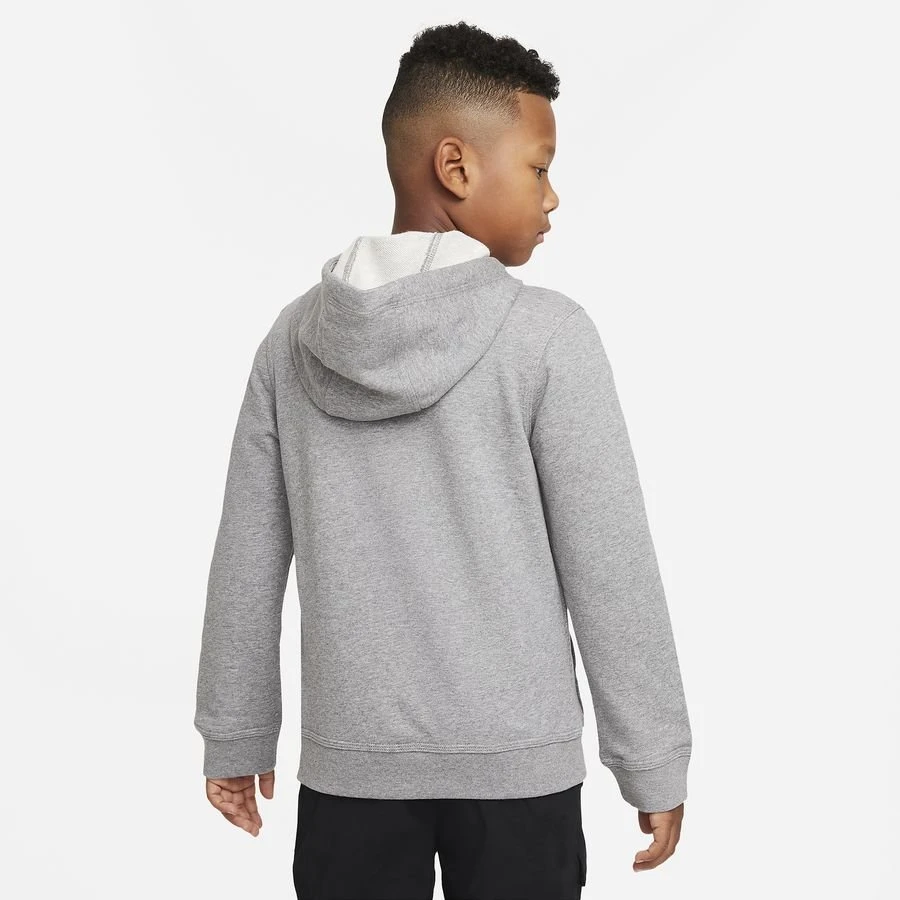 Nike Hoodie NSW Club FT FZ - Grey/White Kids 8 Nike Hoodie NSW Club FT FZ - Grey/White Kids - Image 8