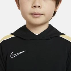 Nike Hoodie Academy Dri-FIT Joga Bonito - Black/Saturn Gold/White Kids -football 4876542ab55c
