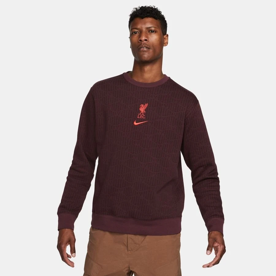 Nike Liverpool Sweatshirt NSW Club Crew - Burgundy Crush/Siren Red 7 Nike Liverpool Sweatshirt NSW Club Crew - Burgundy Crush/Siren Red - Image 7