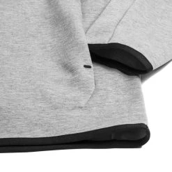 Nike Hoodie NSW Tech Fleece HZ - Dark Grey Heather/Black -football 4d51aa745876