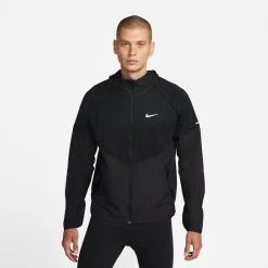 Nike Running Jacket Therma-FIT Repel Miller - Black/Reflect Silver