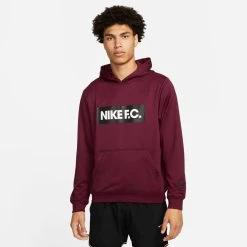 Nike F.C. Hoodie Dri-FIT Libero - Dark Beetroot/White/Black