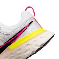 Nike Running Shoe React Infinity Flyknit 2 - White/Pink/Yellow -football 524c8f635b12