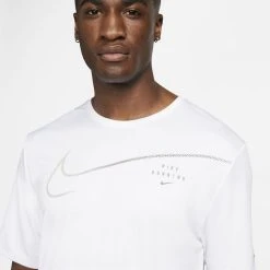 Nike Running T-Shirt Dri-FIT UV Run Division Miler - White -football 530183aaa149
