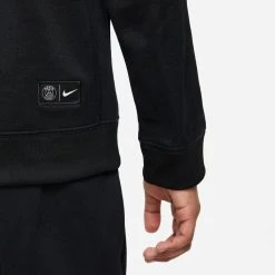 Nike Paris Saint Germain Hoodie Dri-FIT Travel - Black/Midnight Navy Kids -football 53369c63dbfd