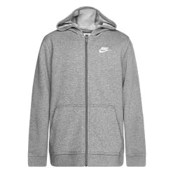 Nike Hoodie NSW Club FT FZ - Grey/White Kids