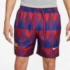 Nike Barcelona Shorts Flow - Noble Red/Deep Royal Blue