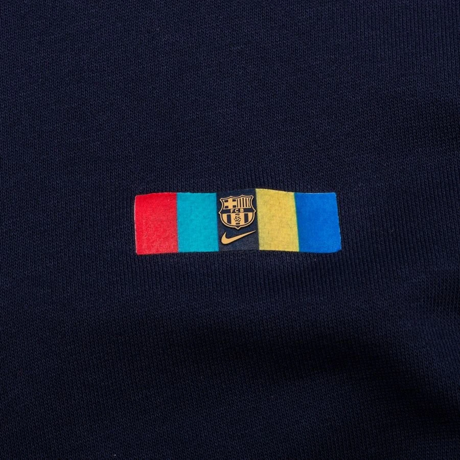 Nike Barcelona Hoodie NSW Club FT FZ - Obsidian/Club Gold 4 Nike Barcelona Hoodie NSW Club FT FZ - Obsidian/Club Gold - Image 4