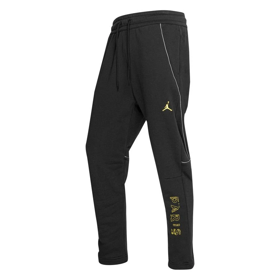 Nike Paris Saint Germain Fleece Pants Jordan X PSG - Black/Tour Yellow 1 Nike Paris Saint Germain Fleece Pants Jordan X PSG - Black/Tour Yellow