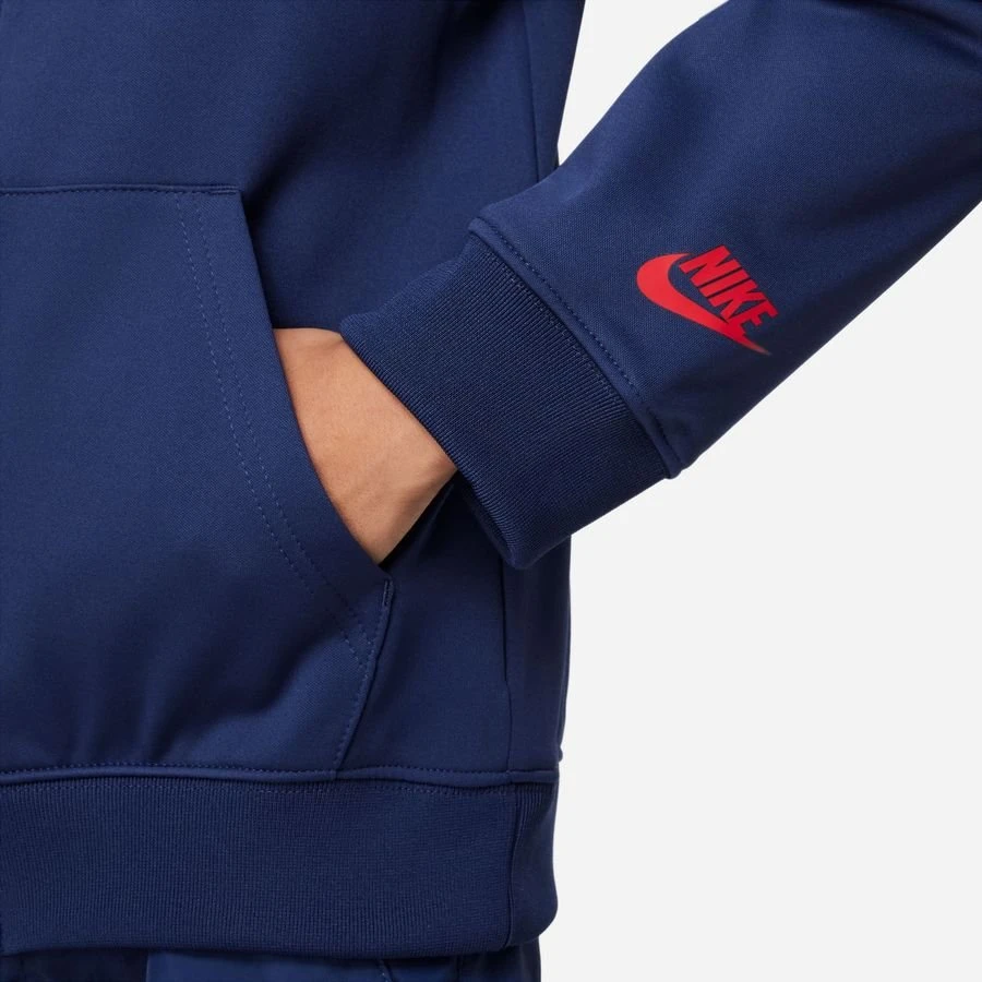 Nike Hoodie NSW Repeat - Midnight Navy/University Red Kids 4 Nike Hoodie NSW Repeat - Midnight Navy/University Red Kids - Image 4