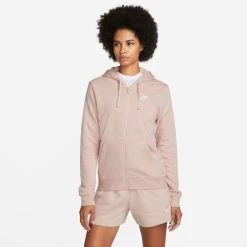 Nike Hoodie NSW Club Fleece - Pink/White Woman