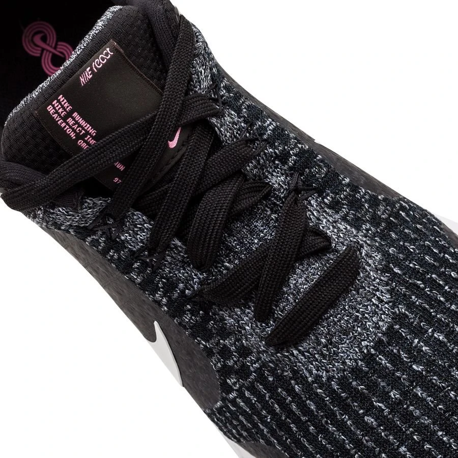 Nike Running Shoe React Infinity Run FK 3 - Black/Football Grey/Shock Pink 5 Nike Running Shoe React Infinity Run FK 3 - Black/Football Grey/Shock Pink - Image 5