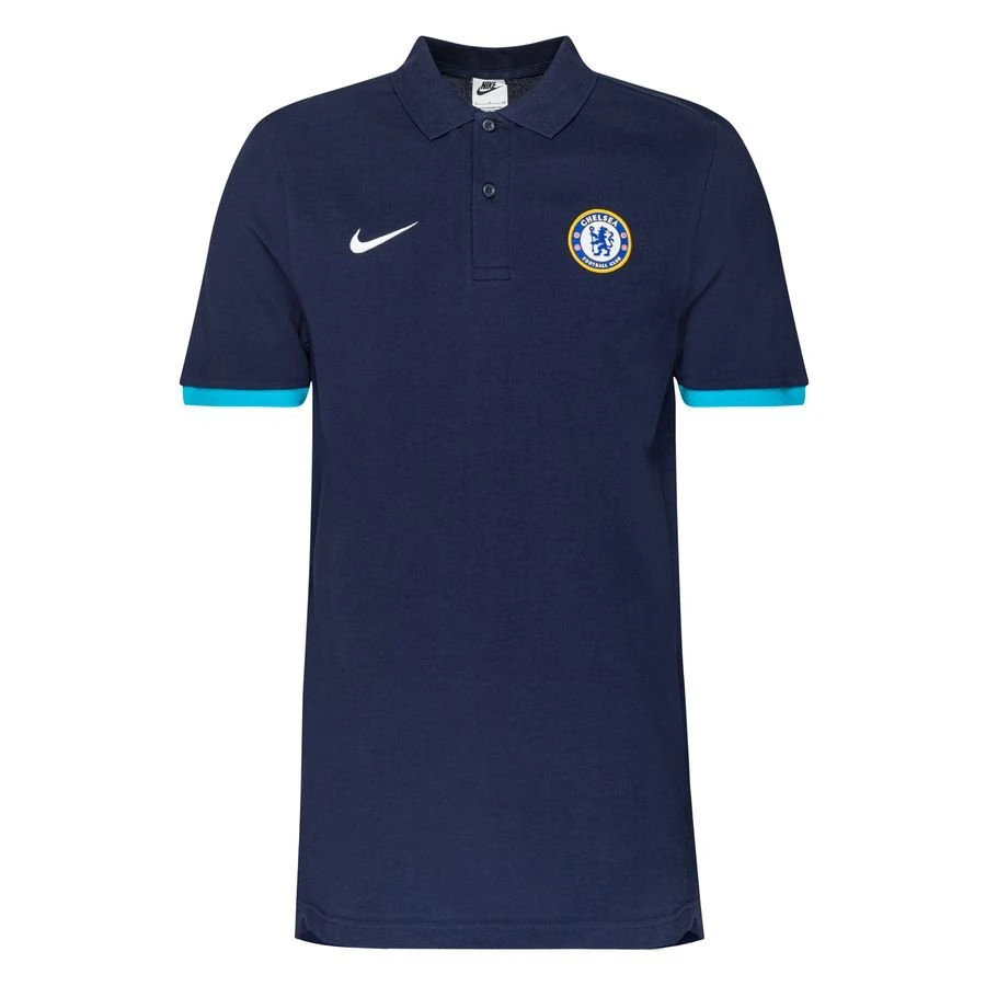 Nike Chelsea Polo NSW - College Navy/Chlorine Blue/White 1 Nike Chelsea Polo NSW - College Navy/Chlorine Blue/White