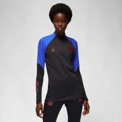 Nike Paris Saint Germain Training Shirt Dri-FIT Drill Jordan X PSG - Black/Game Royal/Bright Crimson Woman