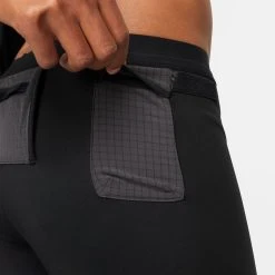 Nike Running Tights Dri-FIT Trail - Black/Smoke Grey/White -football 5ebf0cabffe3