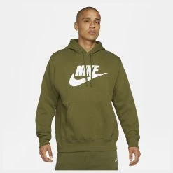 Nike Hoodie NSW Club - Rough Green/White