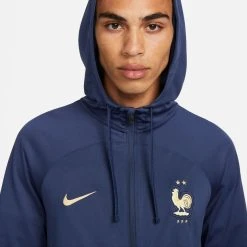 Nike France Tracksuit Dri-FIT Strike 2022/23 - Midnight Navy/Metallic Gold -football 5f869a35c1fe