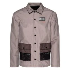 Nike Paris Saint Germain Jacket Woven Jordan X PSG - Light Brown/Black/Bright Crimson