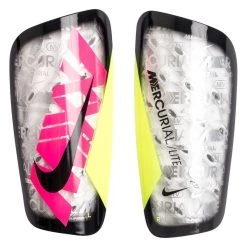 Nike Shin Pads Mercurial Lite XXV - Clear/Hyper Pink/Volt/Black