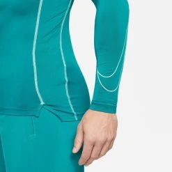 Nike Pro Top Dri-FIT - Bright Spruce/Dynamic Turq Long Sleeves -football 6251d49f53b0