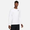 Nike Pro Warm Crew - White/Black Long Sleeves