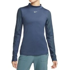 Nike Training Shirt Therma-FIT ADV - Thunder Blue/Metallic Silver Woman