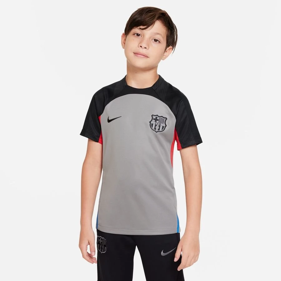 Nike Barcelona Training T-Shirt Dri-FIT Strike - Steel Gray/Black Kids 1 Nike Barcelona Training T-Shirt Dri-FIT Strike - Steel Gray/Black Kids