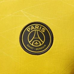 Nike Paris Saint Germain Training T-Shirt Dri-FIT Pre Match Jordan X PSG - Tour Yellow/Black -football 673f73864f17