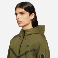 Nike Hoodie NSW Tech Fleece - Rough Green/Black -football 674745fdbae6