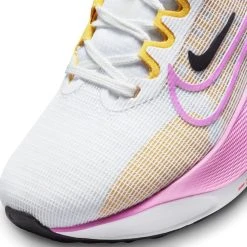 Nike Running Shoe Zoom Fly 5 - White/Fuchsia/Vivid Sulfur Woman -football 6c7ec7894ca8
