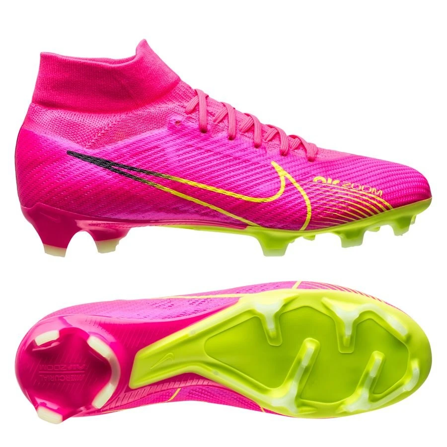 Nike Air Zoom Mercurial Superfly 9 Pro FG Luminous - Pink Blast/Volt/Gridiron 1 Nike Air Zoom Mercurial Superfly 9 Pro FG Luminous - Pink Blast/Volt/Gridiron