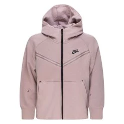 Nike Hoodie NSW Tech Fleece - Taupe Haze/Black Woman