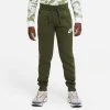 Nike NSW Pants Fleece Club - Rough Green/White