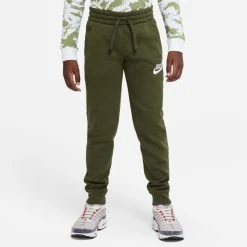 Nike NSW Pants Fleece Club - Rough Green/White