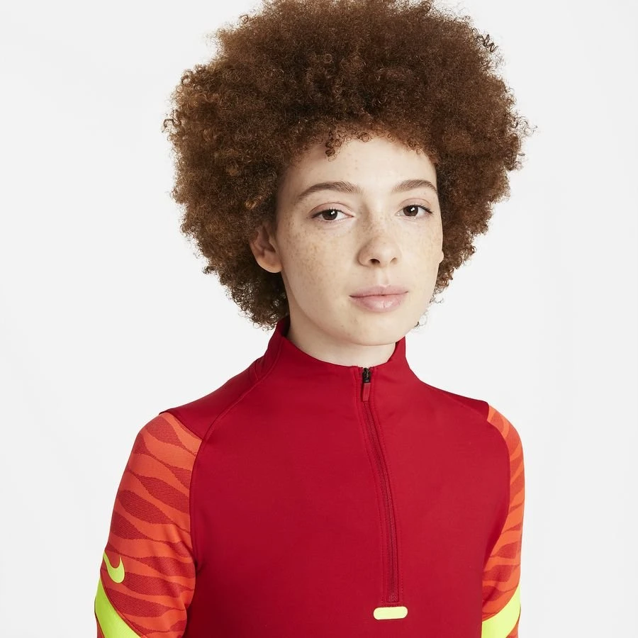 Nike Training Shirt Dri-FIT Strike 21 Drill - Gym Red/Bright Crimson/Volt Woman 3 Nike Training Shirt Dri-FIT Strike 21 Drill - Gym Red/Bright Crimson/Volt Woman - Image 3