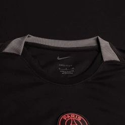 Nike Paris Saint Germain Training T-Shirt Dri-FIT Lifestyle - Black/Dark Grey/Siren Red Woman -football 77987c76257a